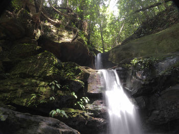 River flowing through rocks