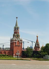 View of temple building against sky