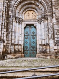 Entrance of historic building