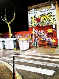 Graffiti at night