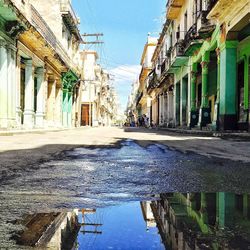 Buildings against blue sky