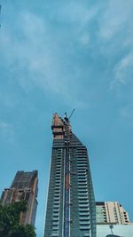 Low angle view of building against sky