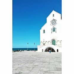 View of church against blue sky