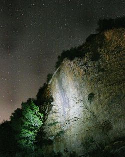 Low angle view of stars in sky at night