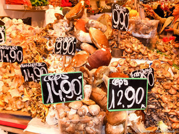 Graffiti on market stall