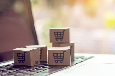 Information sign on table