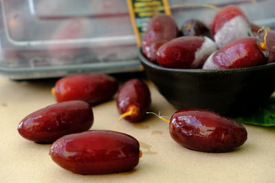 Close-up of fruits in bowl