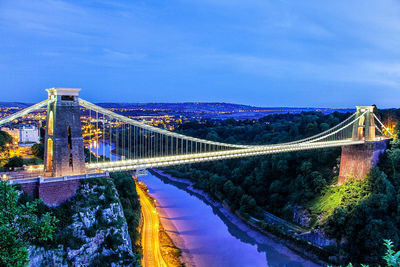 Golden gate bridge over river in city