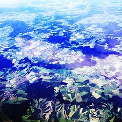 Aerial view of island