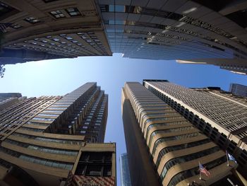 Low angle view of buildings against sky