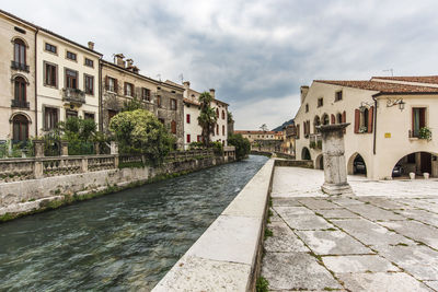 Ancient village of serravalle. imprint of venice. vittorio veneto, italy