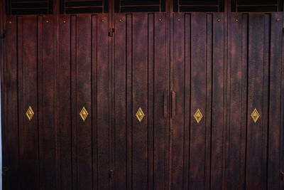 Full frame shot of wooden door