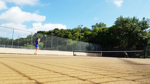 Silhouette of woman in water