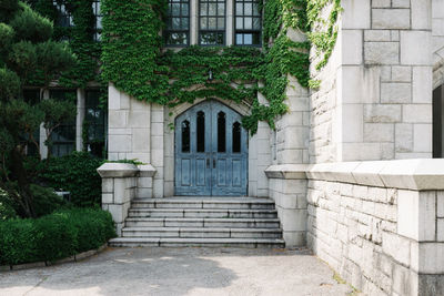 Entrance of building