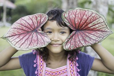 Close-up portrait of girl