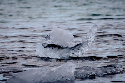 Water splashing in a sea.