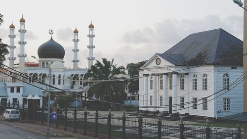 View of cathedral against sky in city