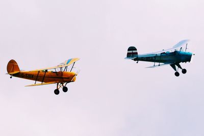 Airplane flying in sky