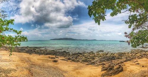 Scenic view of sea against sky