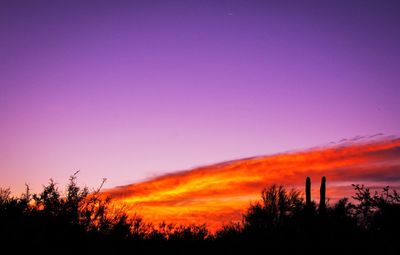 Scenic view of sky at sunset