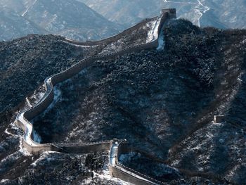 High angle view of mountain landscape