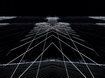 Illuminated lights at night