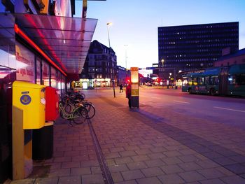 View of city street