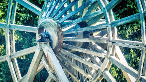 Close-up of old wheel