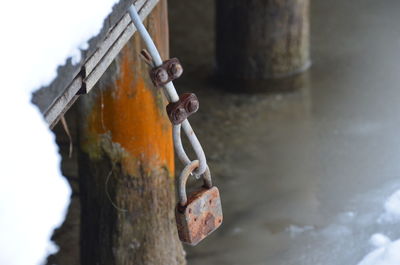 Close-up of rusty metal