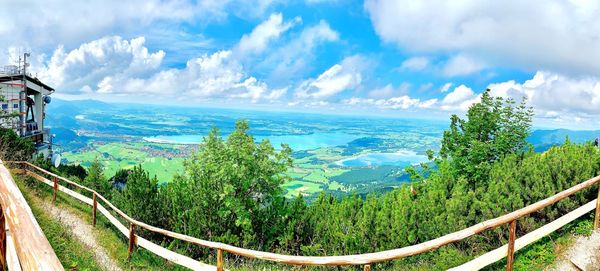 Panoramic view of landscape against sky