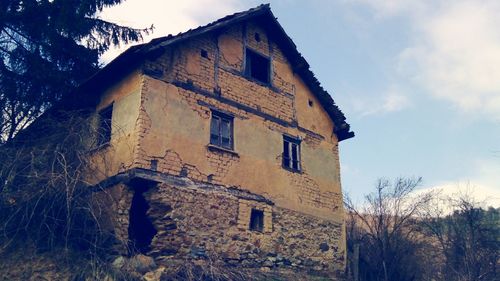 Low angle view of building against sky