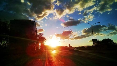 Road at sunset