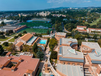 Aerial view of the campus at the university of california, los angeles