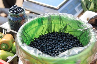 Close-up of fruits for sale at market stall