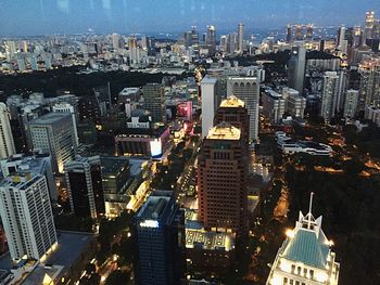 High angle view of cityscape