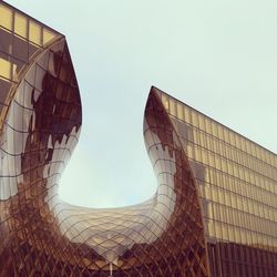 Low angle view of built structure against sky