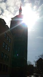 Low angle view of buildings against sky