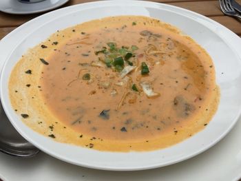 Close-up of served food