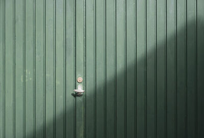 Full frame shot of closed metal door