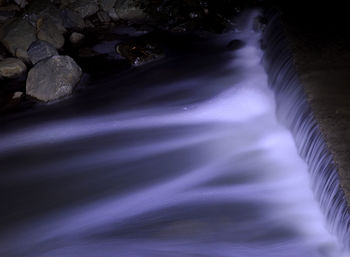 Scenic view of waterfall