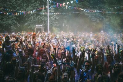 Group of people at concert