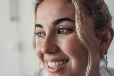 Close-up of young woman