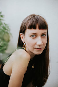 Portrait of beautiful brunette woman