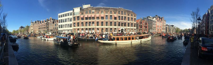 Boats in canal