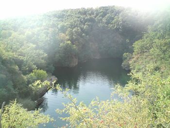 Scenic view of lake