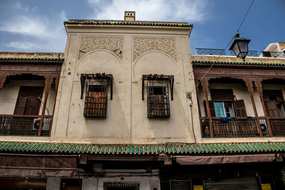 Low angle view of old building