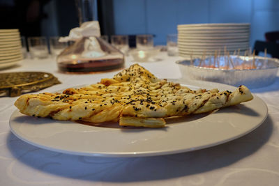 Close-up of served food