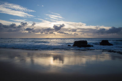 Scenic view of sea against sky