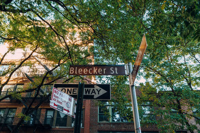 Low angle view of road sign