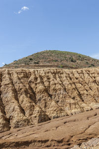 Scenic view of desert against sky